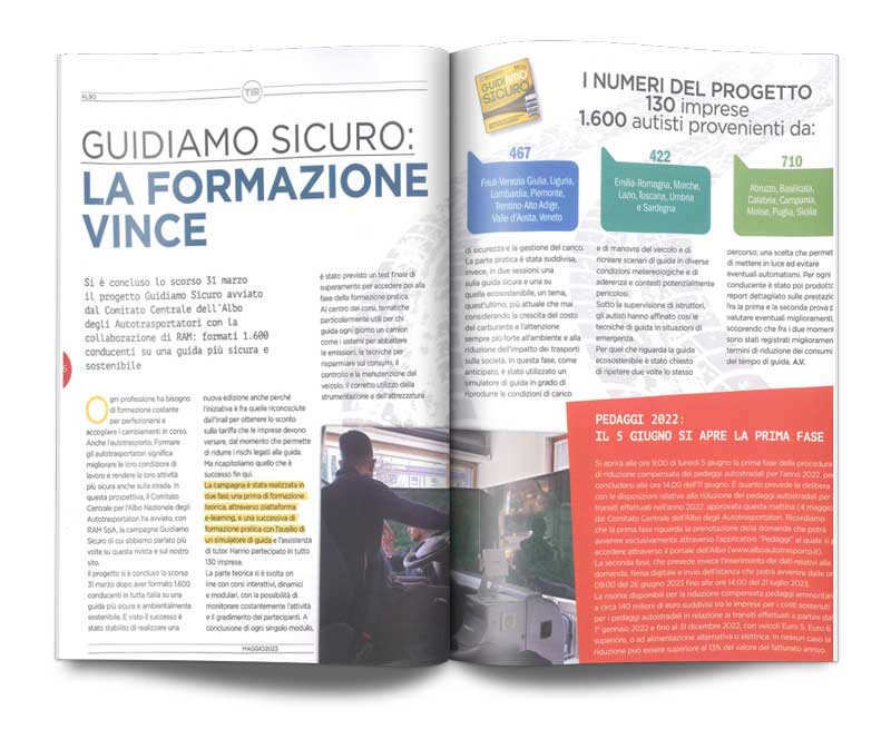 Guidiamo Sicuro: la formazione vince